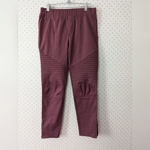 ♥️ 🤎 Burgundy Umgee Large Stylish Moto Leggings USA Trending Color